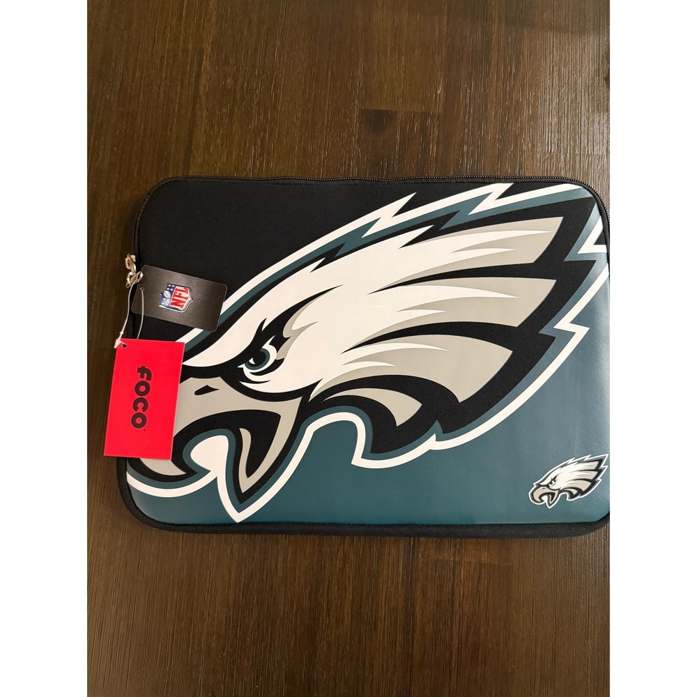 Philadelphia Eagles Foco Brand Zippered 15 x 11 Laptop Sleeve- NWT